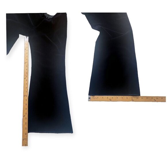 Nili Lotan Derek Velvet Flared Pants, Dark Navy, Made in USA, Size 10, New with - Picture 13 of 15